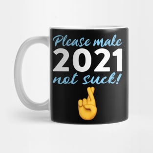 2021 Fingers Crossed New Years Mug